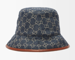 GG-Jacquard Denim Bucket Hat