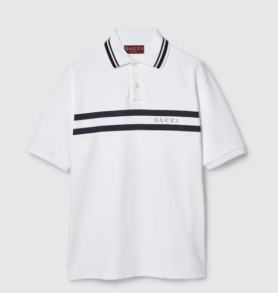 Cotton piquet polo shirt