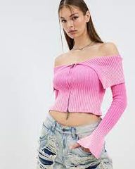 TRIBECA RIBBED OFF THE SHOULDER KNIT