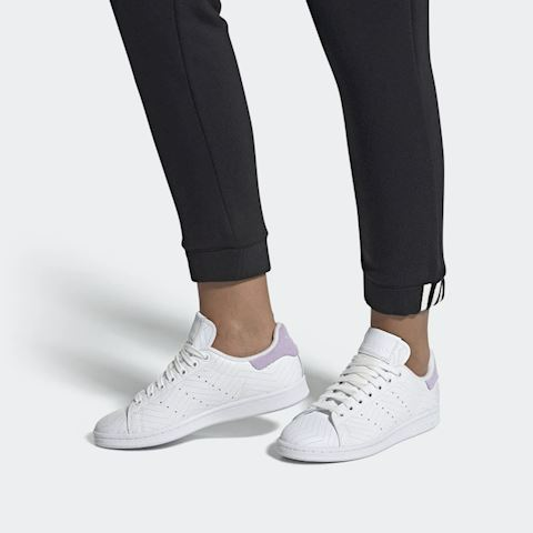 Giay Adidas Wmns Stan Smith Quilted White Purple Tint FV4067 WD Shoes Scofield