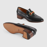 Giày Gucci Loafer With Horsebit And Web 660819-0G0P0-1060