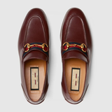 Giày Gucci Loafer With Horsebit And Web Deep Red 660819-0G0P0-6160