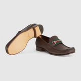 Giày Gucci Horsebit Loafer Dark Brown 673819-1WQ10-2160