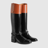 Giày Gucci Knee High Boot With Harness Black ‎675655-DS8J0-1079
