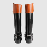 Giày Gucci Knee High Boot With Harness Black ‎675655-DS8J0-1079