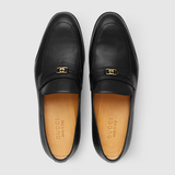 Giày Gucci Loafer with Interlocking G Black 692253-D3V00-1000