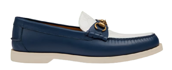 Giày Gucci Loafer with Horsebit Navy Blue 695049-UPG50-4890