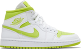 Giày Nike Wmns Air Jordan 1 Mid 'White Lime' BQ6472-131