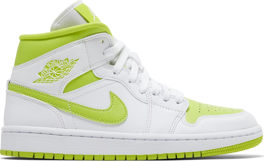 Giày Nike Wmns Air Jordan Mid 'White Lime' BQ6472-131 WD Shoes