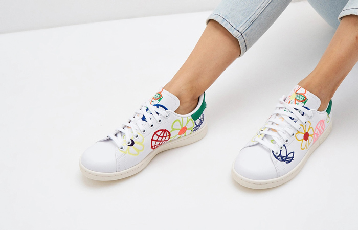 Giày Adidas Wmns Stan Smith 'Large Doodles' FX5653 - WD Shoes Scofield