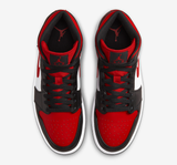 Giày Nike Air Jordan 1 Mid 'Bred Toe' 554724-079