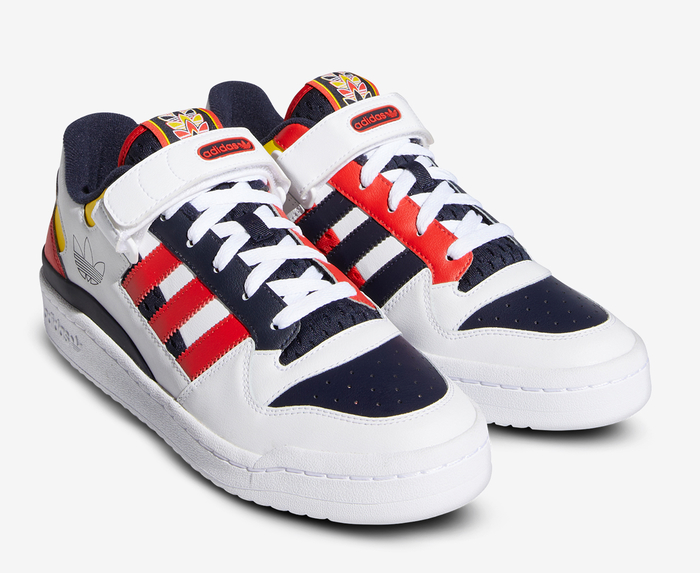 Giày Adidas Forum Low J 'Legend Ink Red' H04423 - WD Shoes Scofield