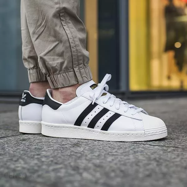 Giày Adidas Superstar 80s 'White Black' G61070 - WD Shoes Scofield