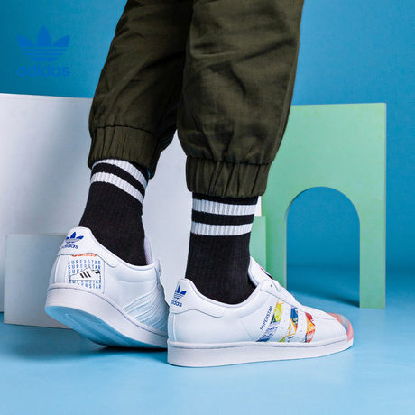 Giày Adidas Superstar 'Multi Logo' GX2717 - WD Shoes Scofield