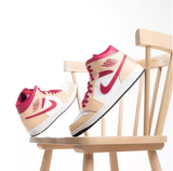 Giày Nike Air Jordan 1 Mid 'Beige White Red' 554724-201