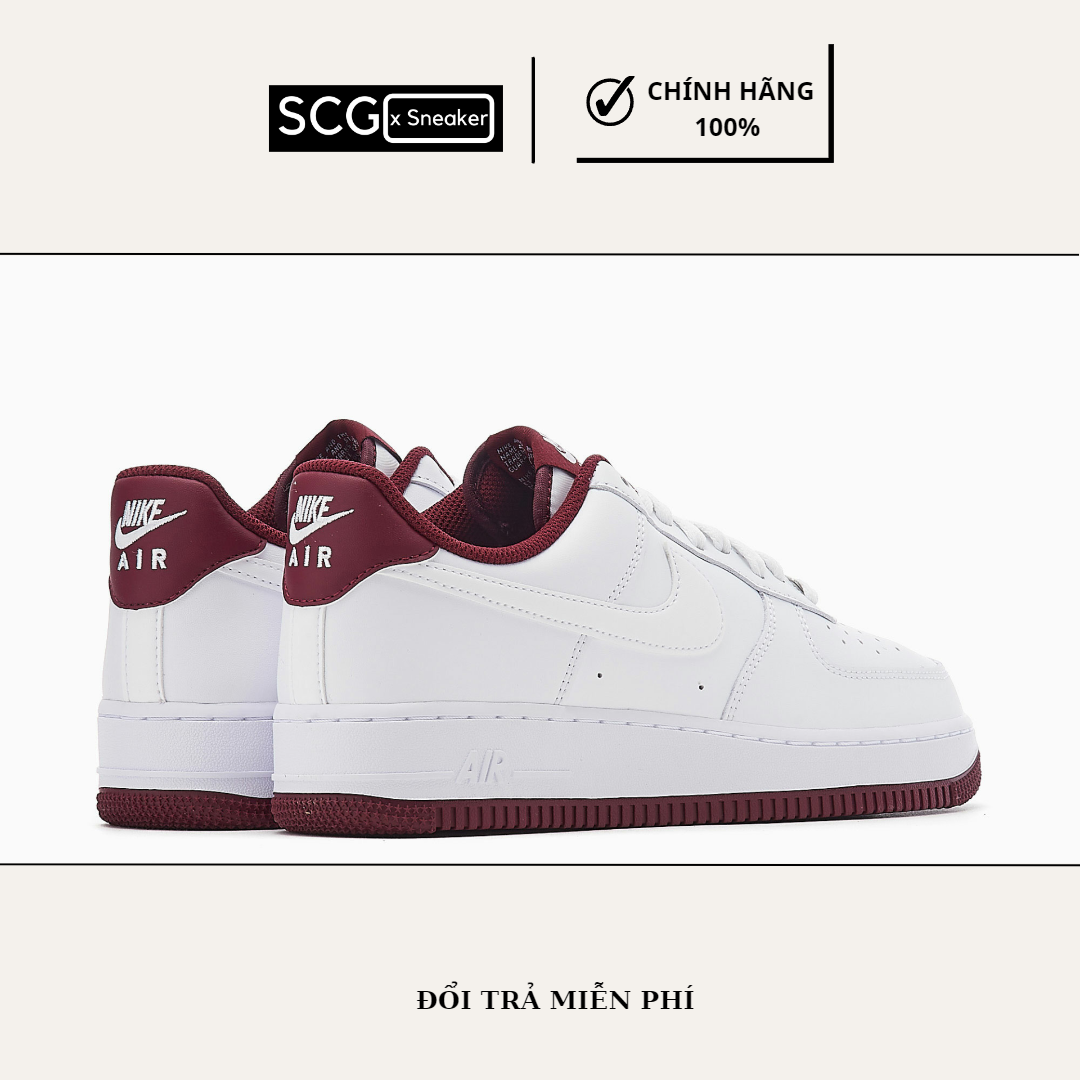  DH7561-106 - Giày Nike Air Force 1 Low ’07 White Dark Beetroot 