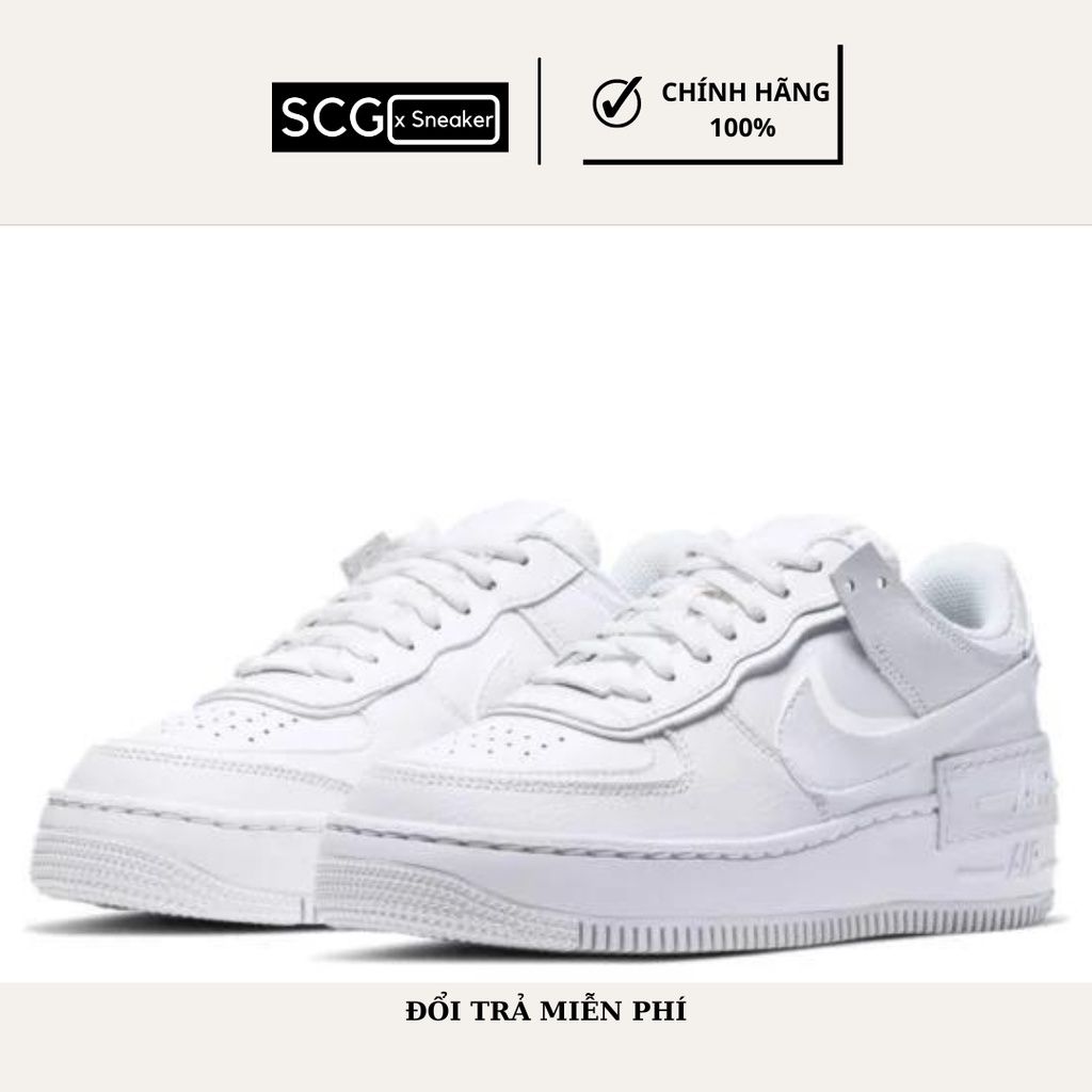  [CI0919-100]- Giày Nike Air Force 1 Shadow White 