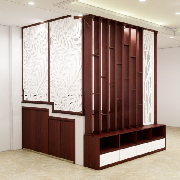 Vách Ngăn Cầu Thang Gỗ- CT10