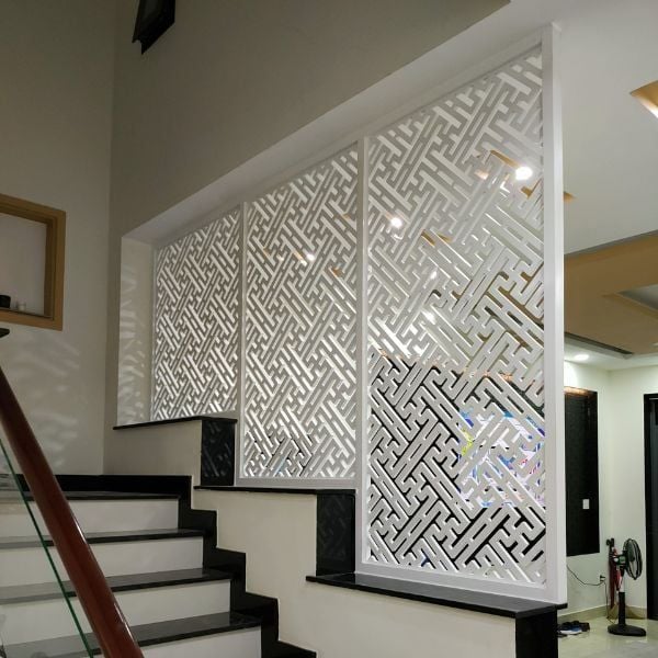 Vách Ngăn Cầu Thang Gỗ- CT15