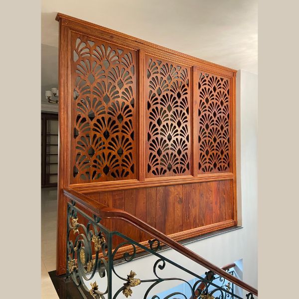 Vách Ngăn Cầu Thang Gỗ- CT16