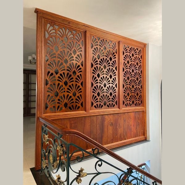 Vách Ngăn Cầu Thang Gỗ- CT16