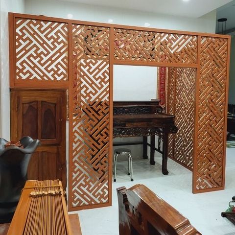  Vách Ngăn Phòng Thờ Gỗ MDF- PT140 