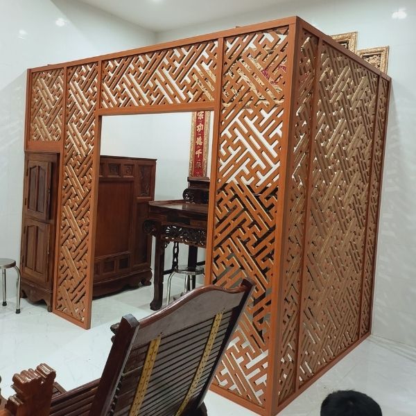 Vách Ngăn Phòng Thờ Gỗ MDF- PT140