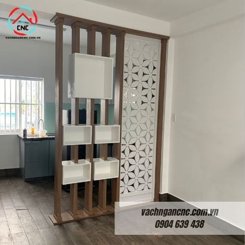  Vách lam gỗ cầu thang phòng khách -LG96 