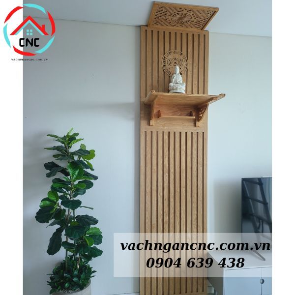 Vách Ngăn Phòng Thờ Bằng Gỗ- PT108