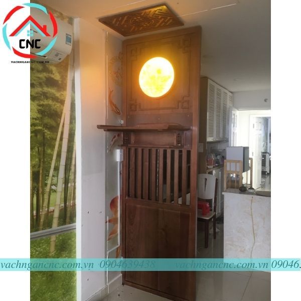Vách Ngăn Kết Hợp Trang Thờ Đẹp -PT94