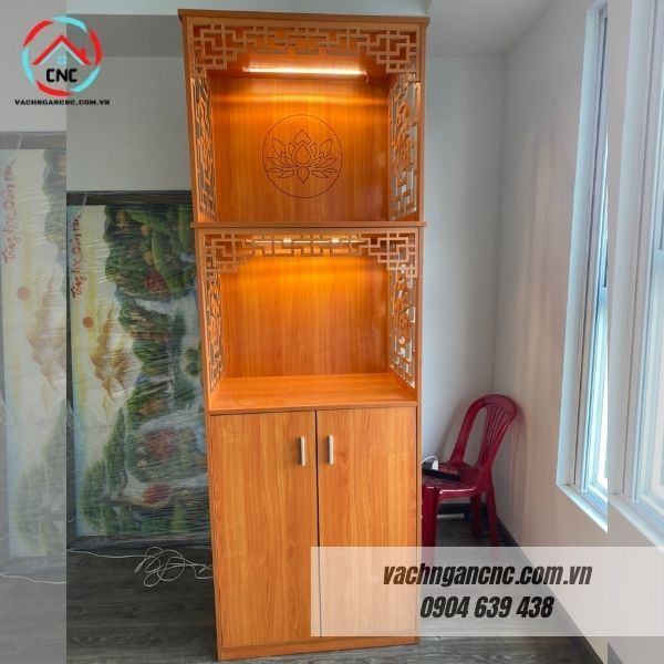  Tủ thờ 3 Tầng Gỗ MDF có cánh dưới - MS050 