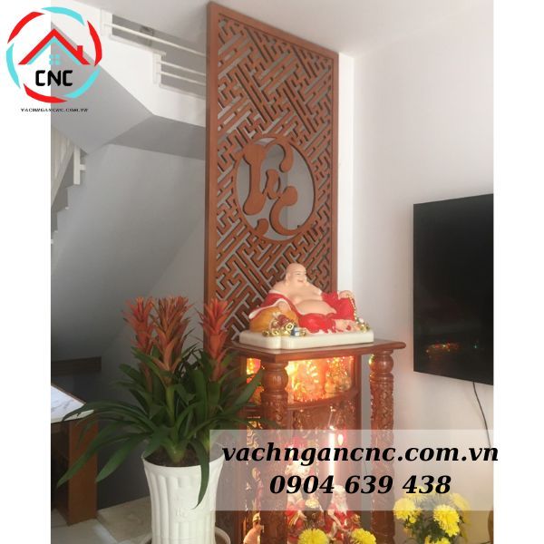 Vách Ngăn Phòng Thờ Bằng Gỗ- PT109