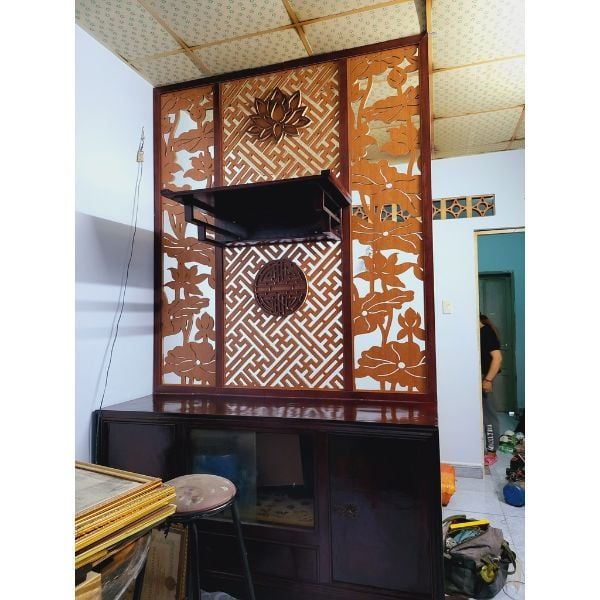 Vách Ngăn Cnc Phòng Thờ - PT34