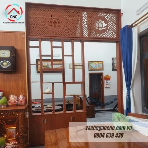  Vách lam gỗ cầu thang phòng khách -LG99 