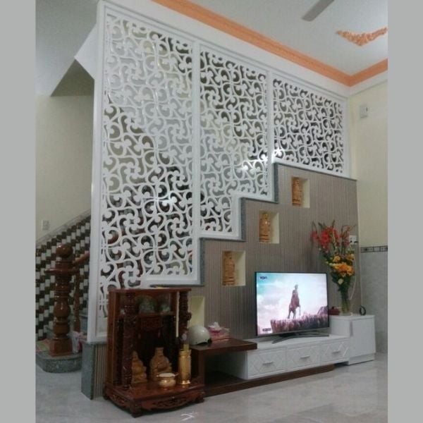 Vách Ngăn Cầu Thang Gỗ- CT33