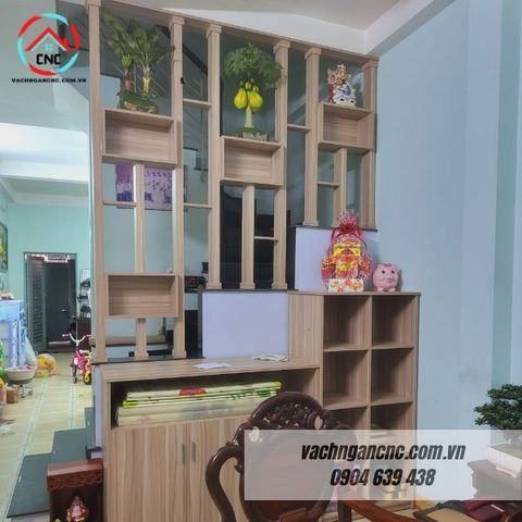  Vách lam gỗ cầu thang phòng khách -LG101 