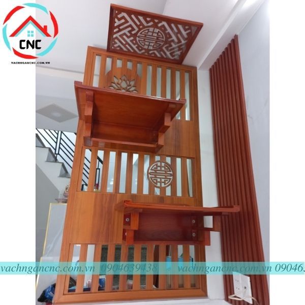 Vách Ngăn Kết Hợp Trang Thờ Đẹp -PT89