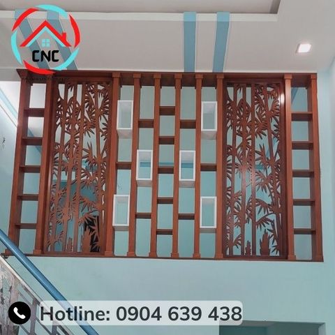  Vách Ngăn Gỗ Đẹp -BK142 