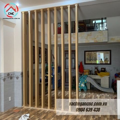  Vách lam gỗ cầu thang phòng khách -LG88 