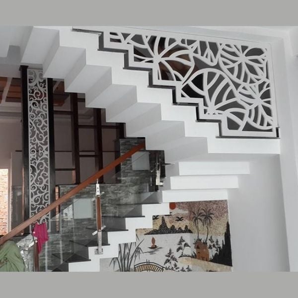 Vách Ngăn Cầu Thang Gỗ- CT38