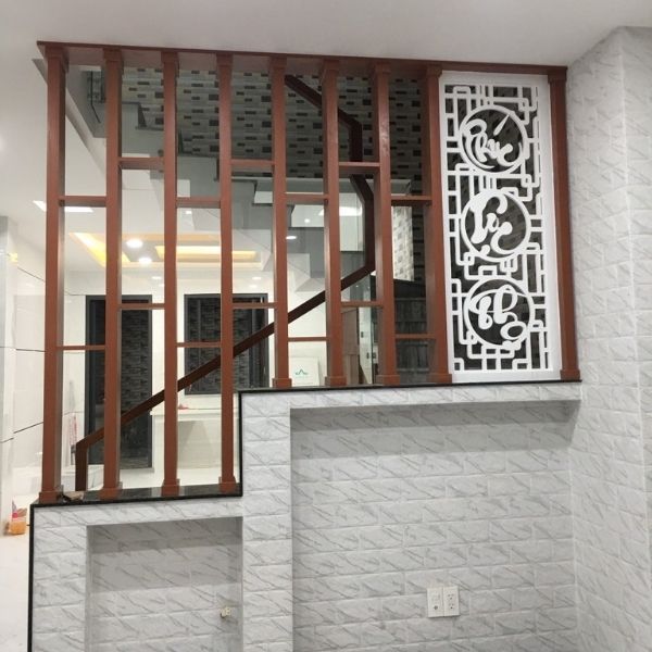 Vách Ngăn Cầu Thang Gỗ- CT39