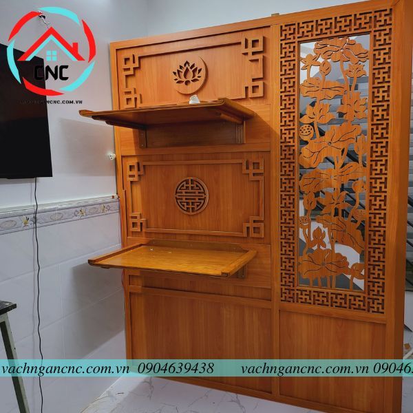 Vách Ngăn Kết Hợp Trang Thờ Đẹp -PT88