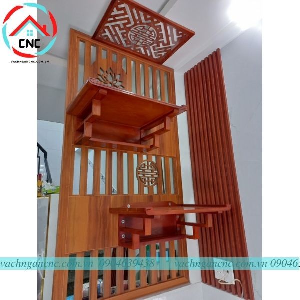 Vách Ngăn Kết Hợp Trang Thờ Đẹp -PT89