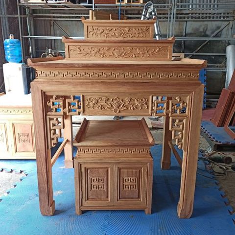  Bàn Thờ  Gia Tiên Gỗ Sồi -BT14 