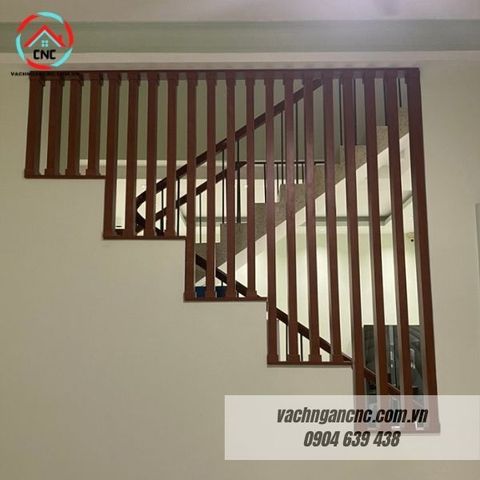  Vách lam gỗ cầu thang phòng khách -LG92 