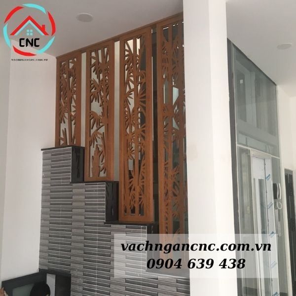 Vách Ngăn Cầu Thang Gỗ Công Nghiệp- CT96