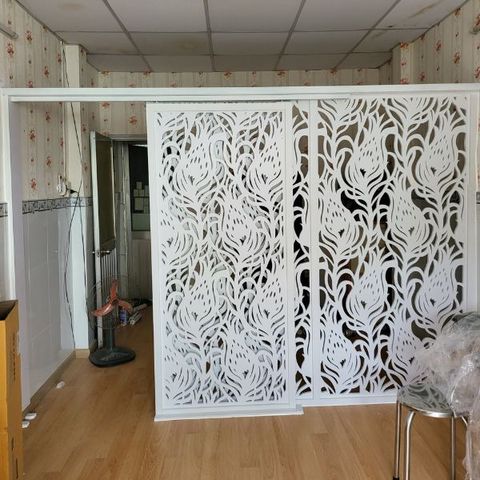  Vách Ngăn Cửa Lùa Gỗ - MS19 