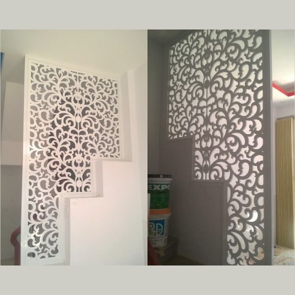 Vách Ngăn Cầu Thang Gỗ- CT48