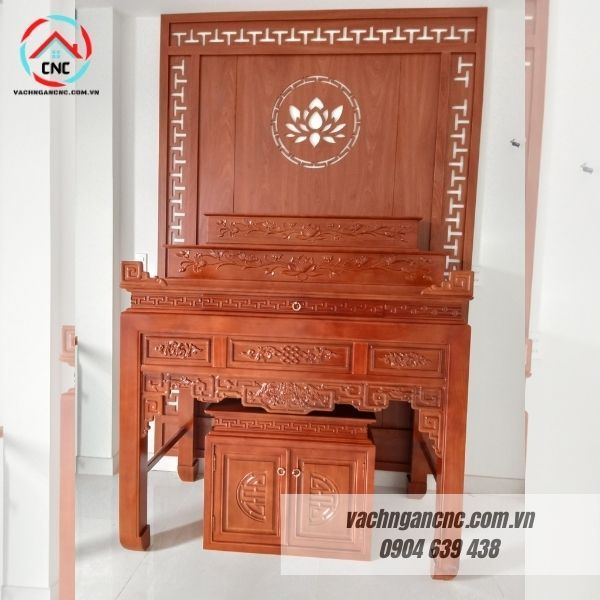 Vách Ngăn Phòng Thờ Gỗ MDF- PT160