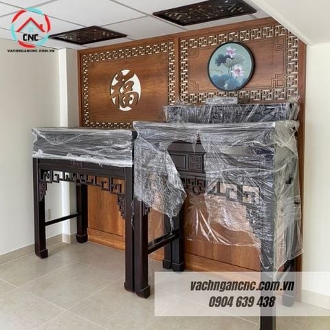  Vách Ngăn Phòng Thờ Gỗ MDF- PT161 